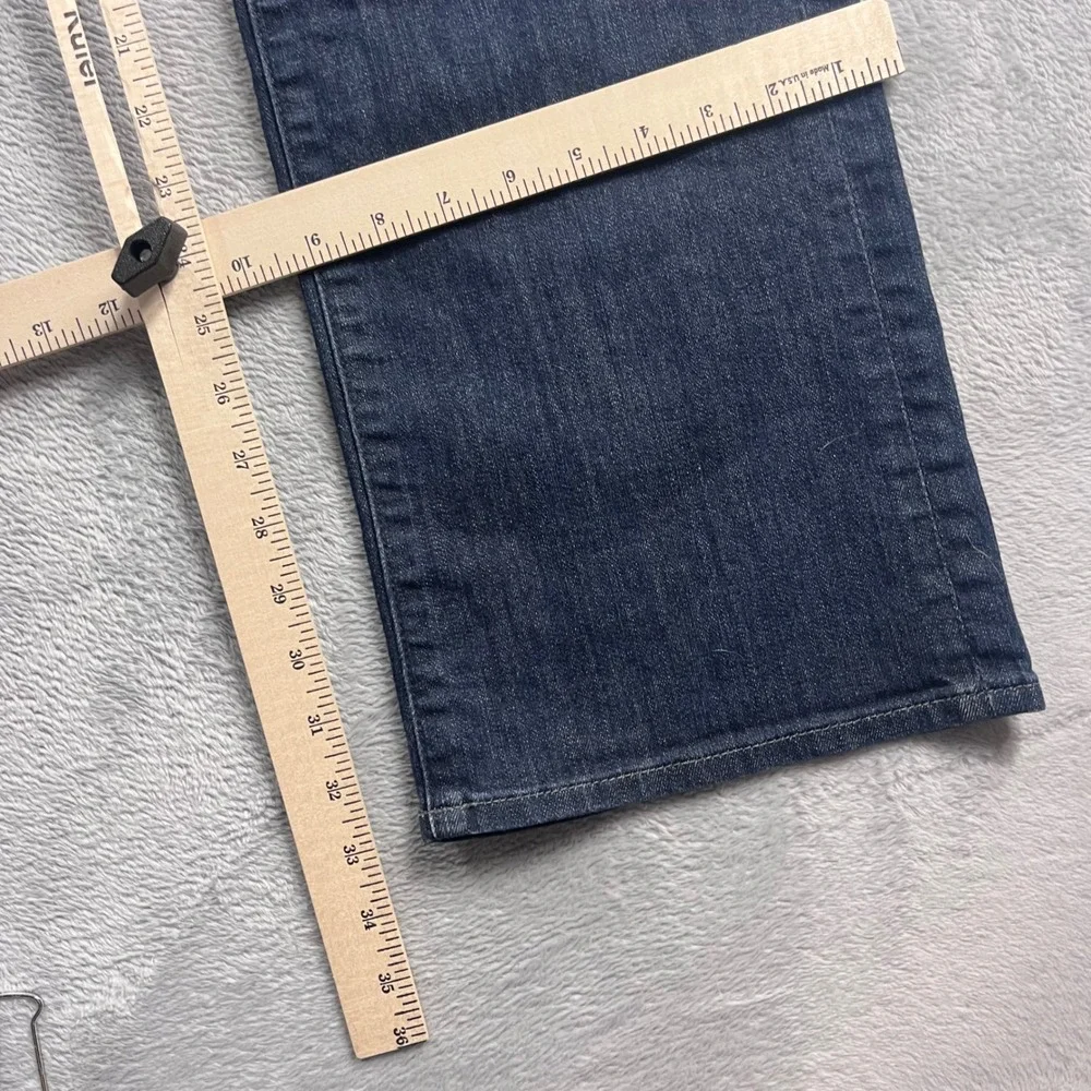 7 For All Mankind Mens Bootcut Jeans Dark Wash Blue Denim Size 33 Stretch